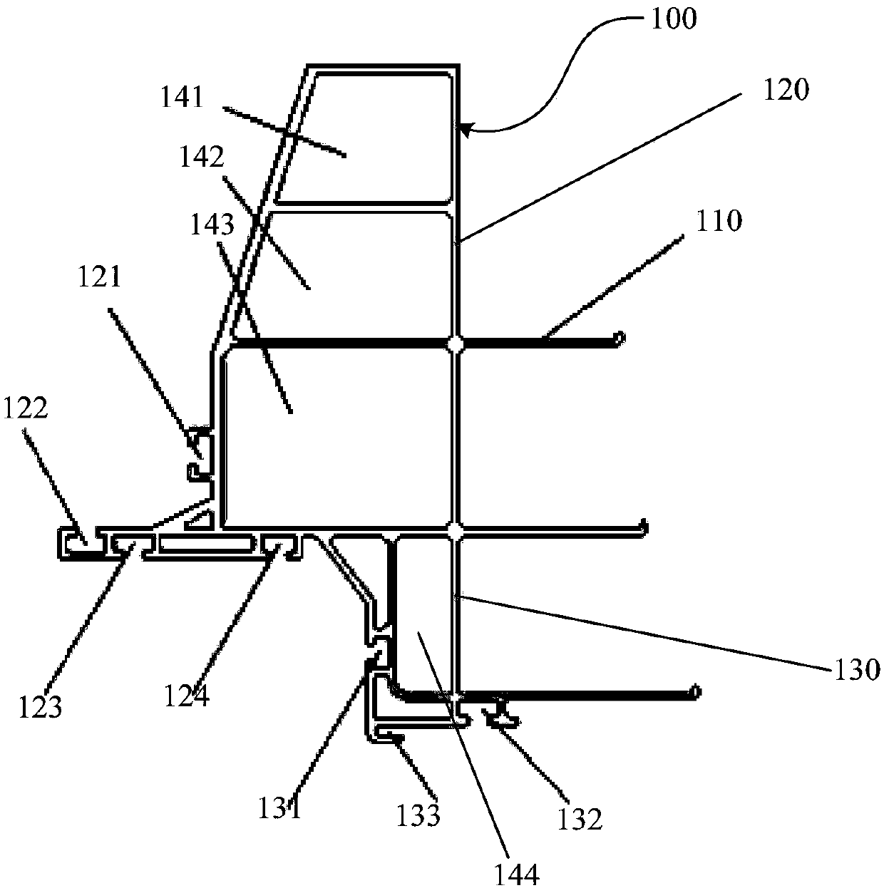 Installation support and railway vehicle