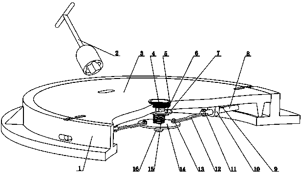 Well lid device with mechanical lock