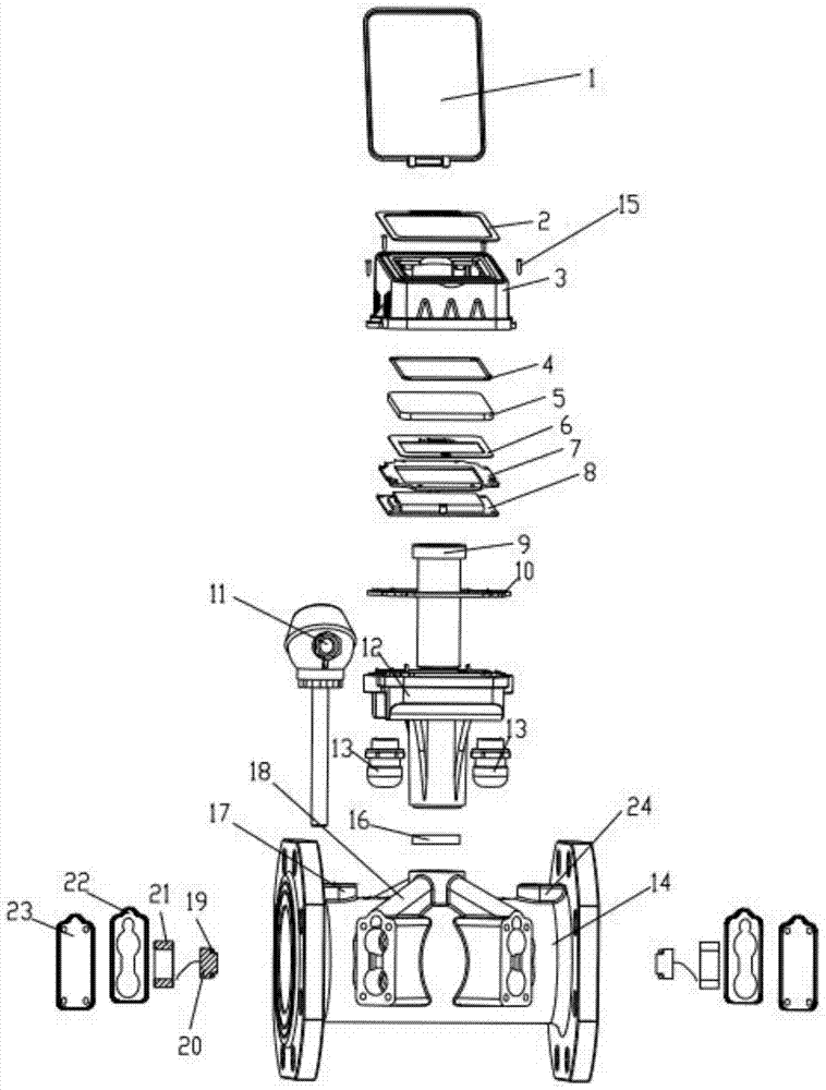 Multi-channel multi-functional ultrasonic heat and cold amount meter