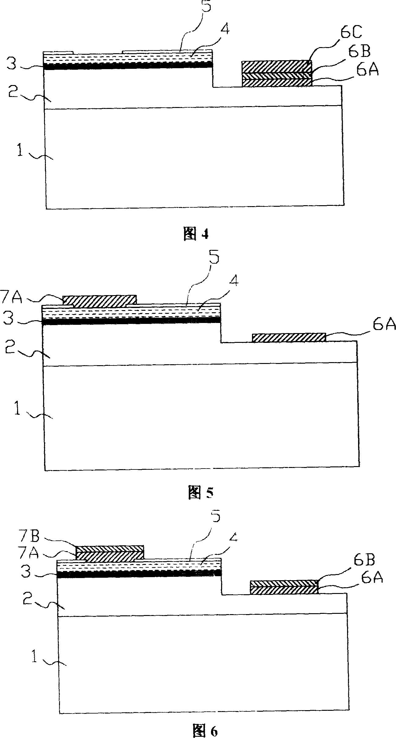 Electrode of gallium nitride base III-V. class compound semiconductor