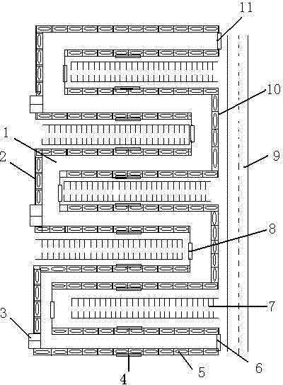 Arrangement scheme for internal facilities of market