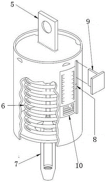 Spring supporting and hanging bracket for gas compression pipeline and installation technology of spring supporting and hanging bracket