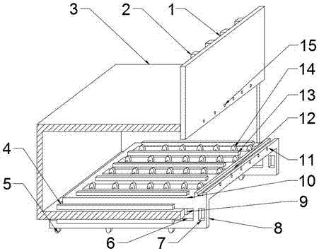 Battery box facilitating storage