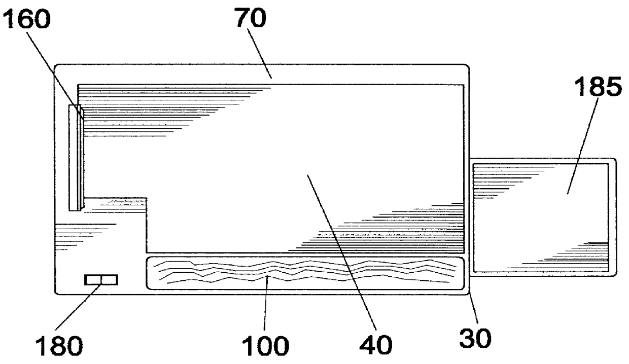 Portable desk for use with laptop computer