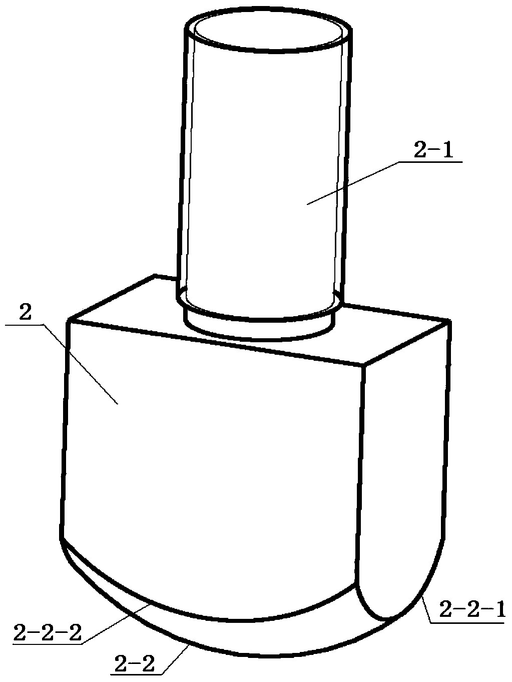 Device for performing double curvature sheet bending and forming by utilizing electronic universal testing machine