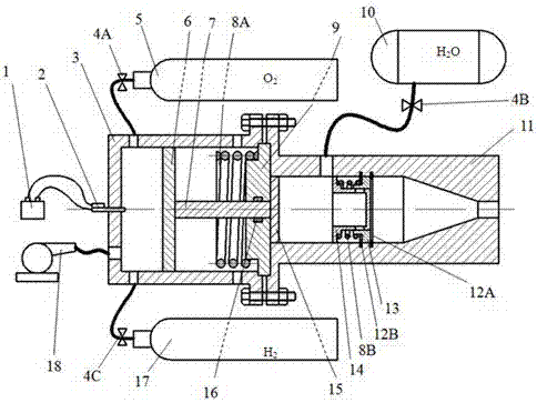 Pumpless high pressure pulsed water jet generator