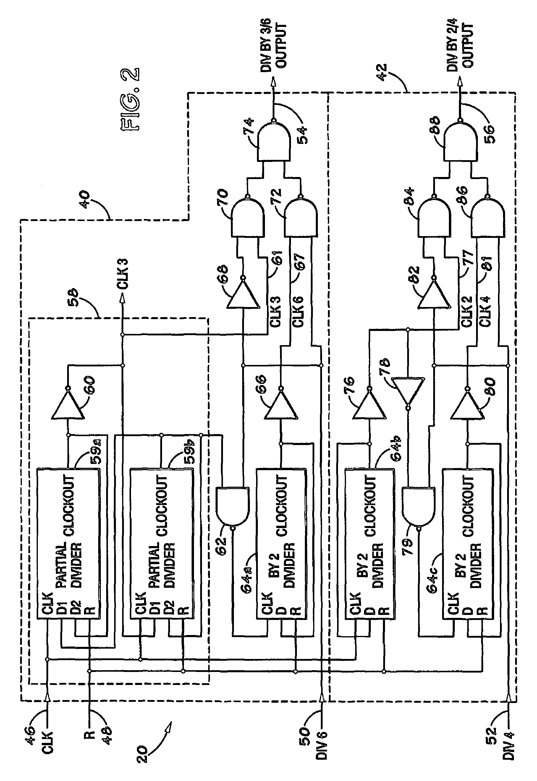 Methods and apparatus for dividing a clock signal