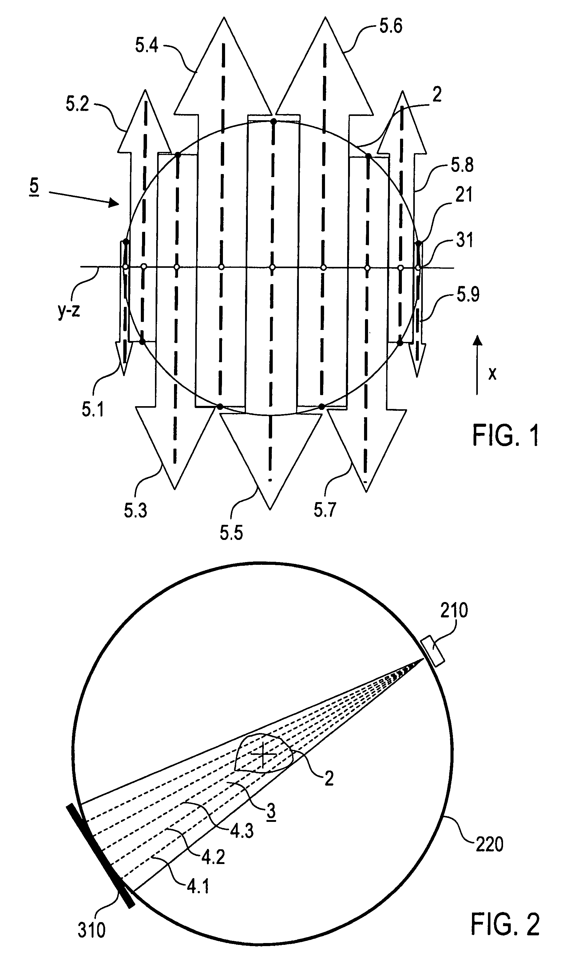 Method and device for imaging tomography