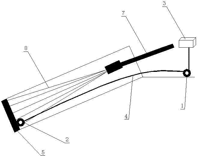 Method for monitoring displacement of anchor structure by utilizing pressure difference