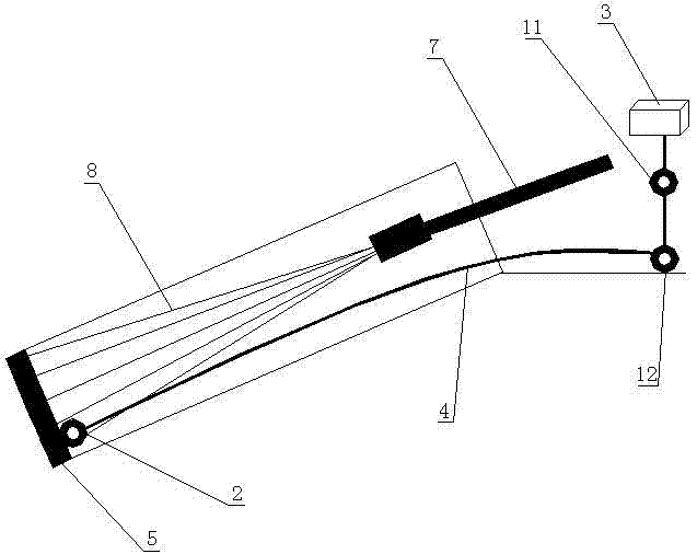 Method for monitoring displacement of anchor structure by utilizing pressure difference