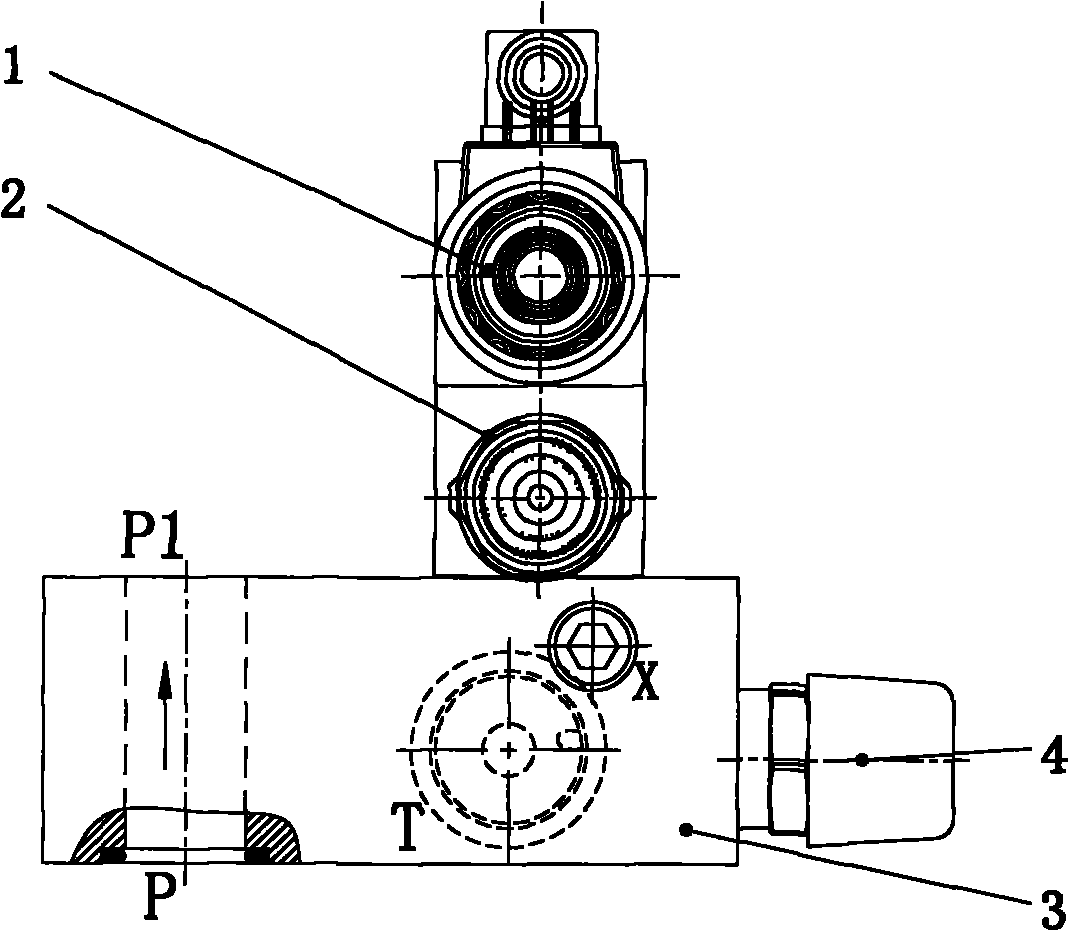 Safe valve group for pump