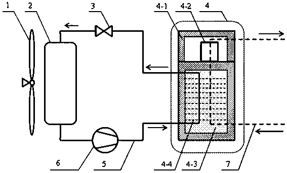 Air source heat pump water heating device regional staged heat preserving integrated machine