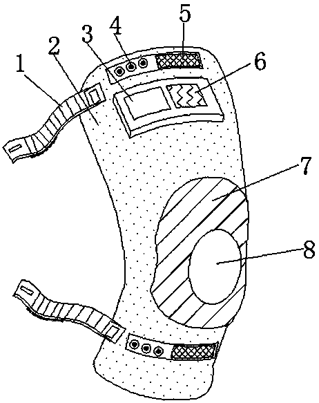 Sports knee cap with thermal insulation function