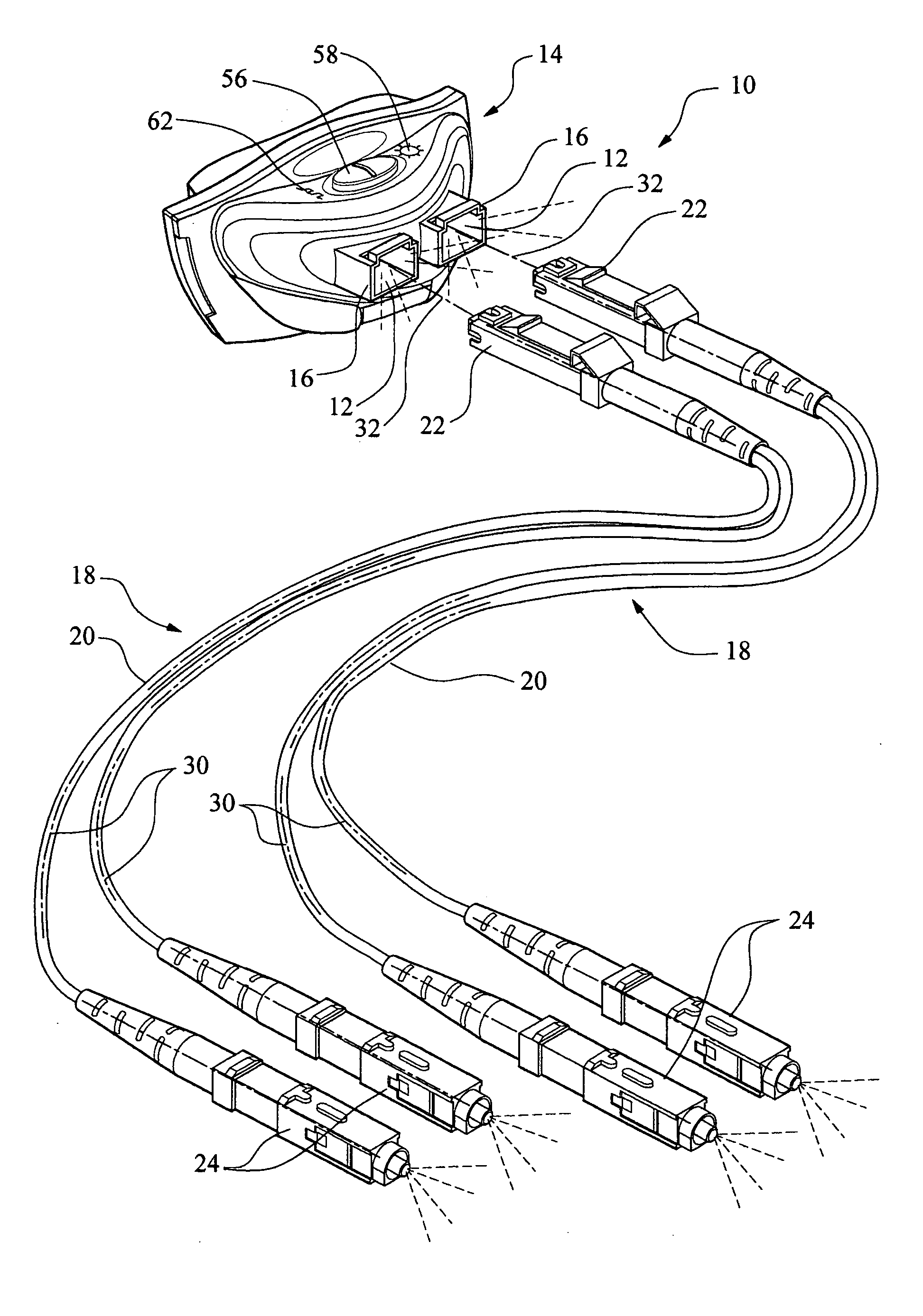 Fiber optic tester