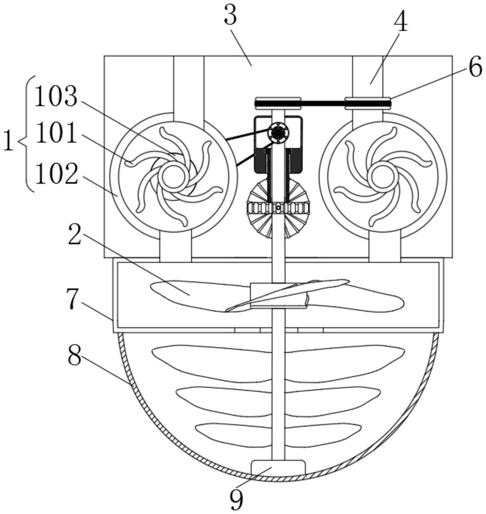 Pesticide spraying device capable of uniformly mixing pesticides