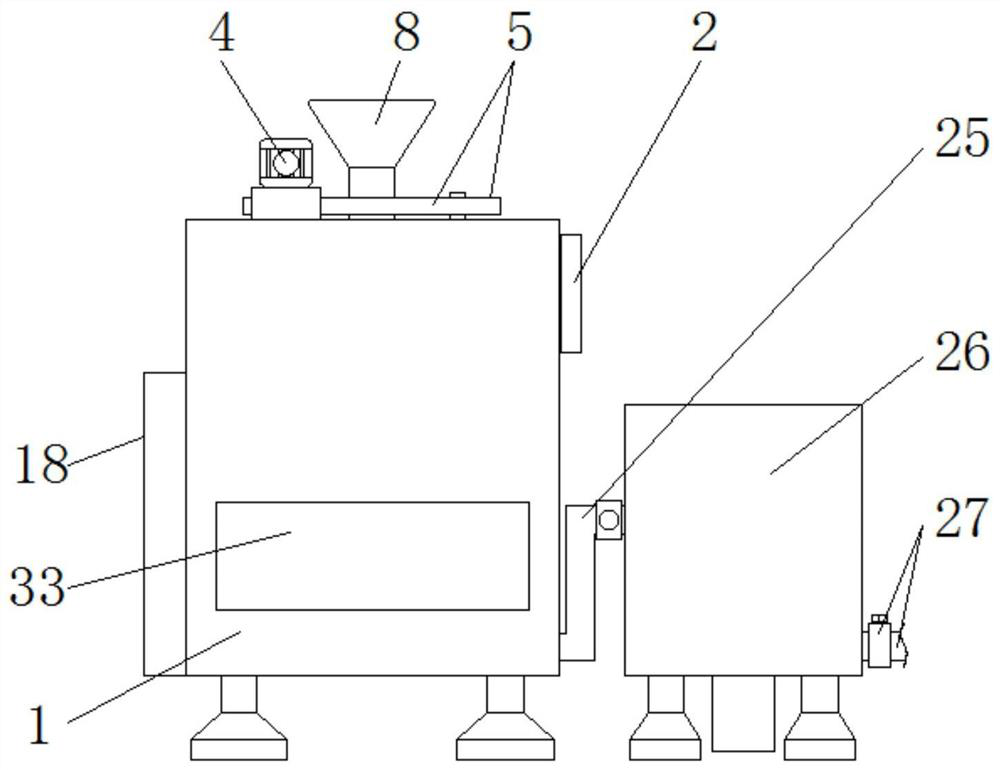 Breeding wastewater treatment fertilizer removal device with pretreatment function