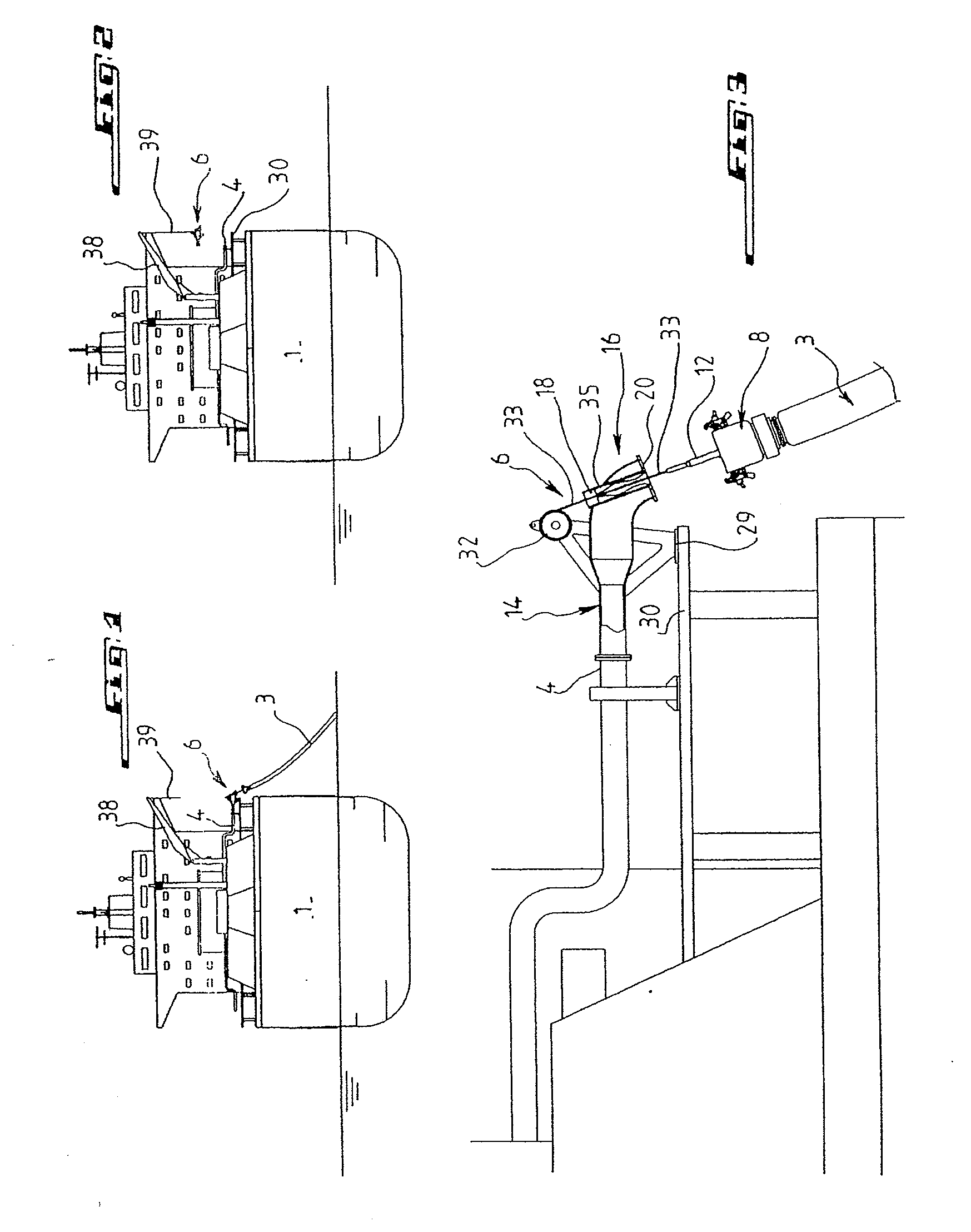 Device for connecting the end of a flexible liquid supply pipe to a fixed tubing such as the manifold on a ship