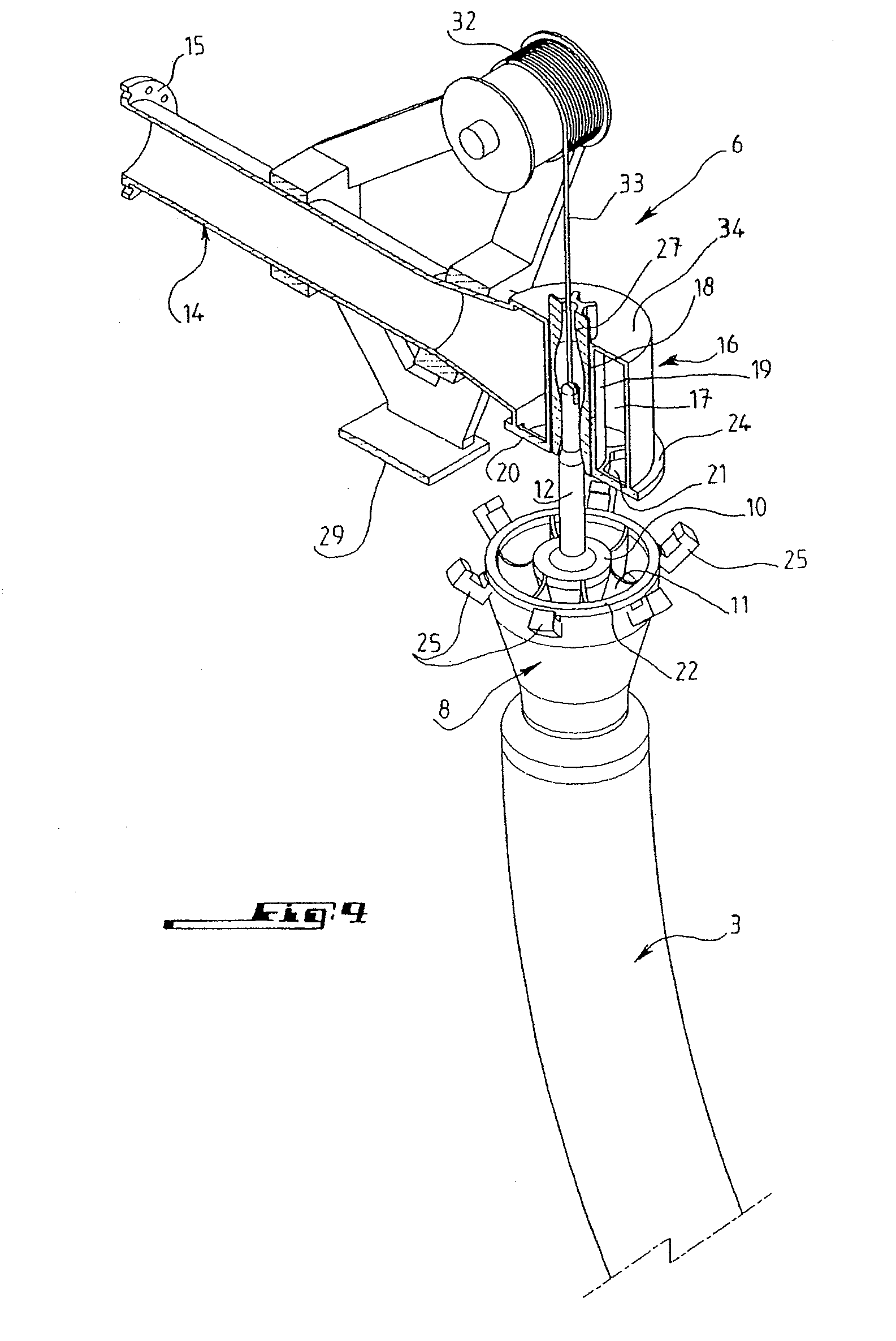 Device for connecting the end of a flexible liquid supply pipe to a fixed tubing such as the manifold on a ship