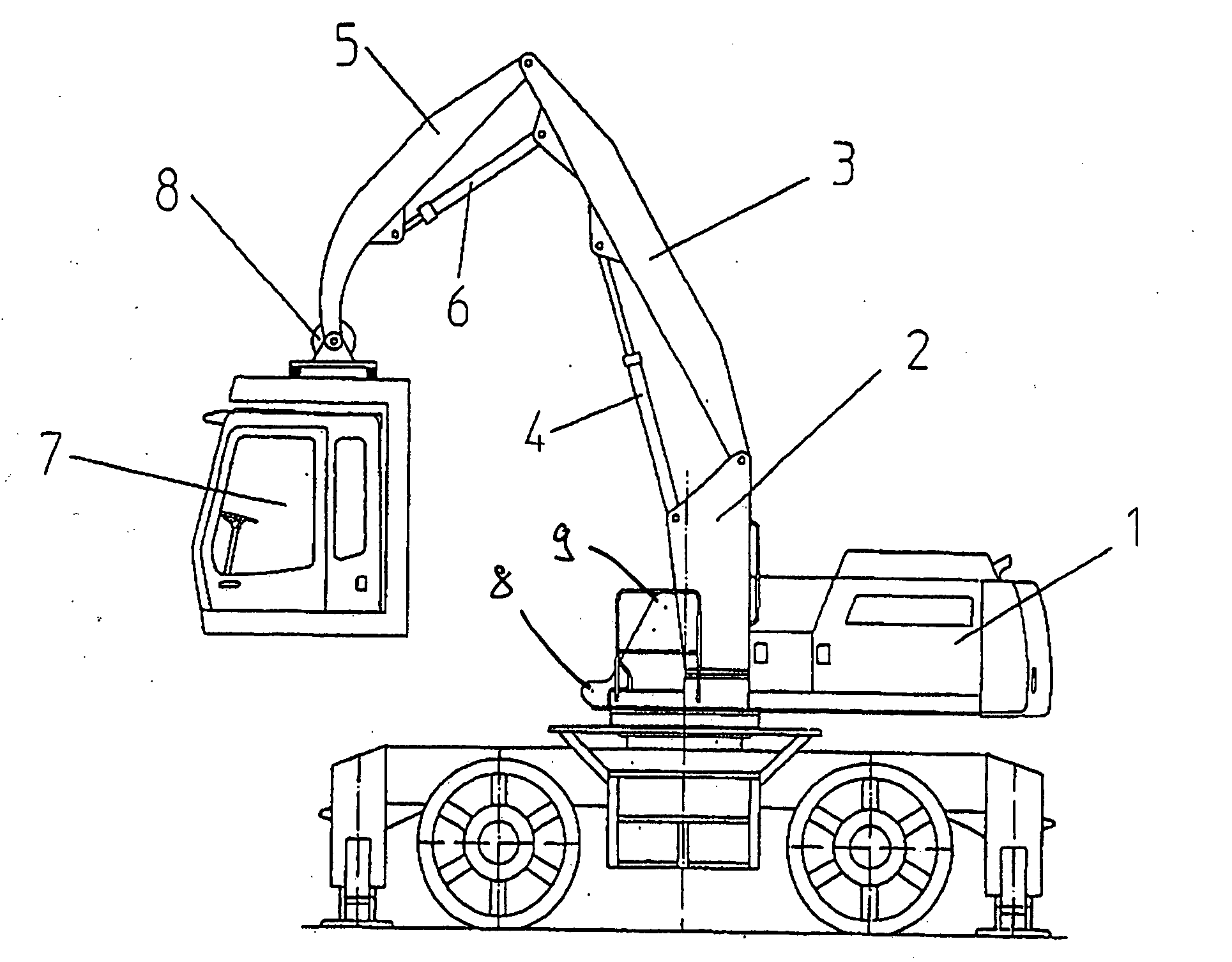 Working machine and emergency lowering system