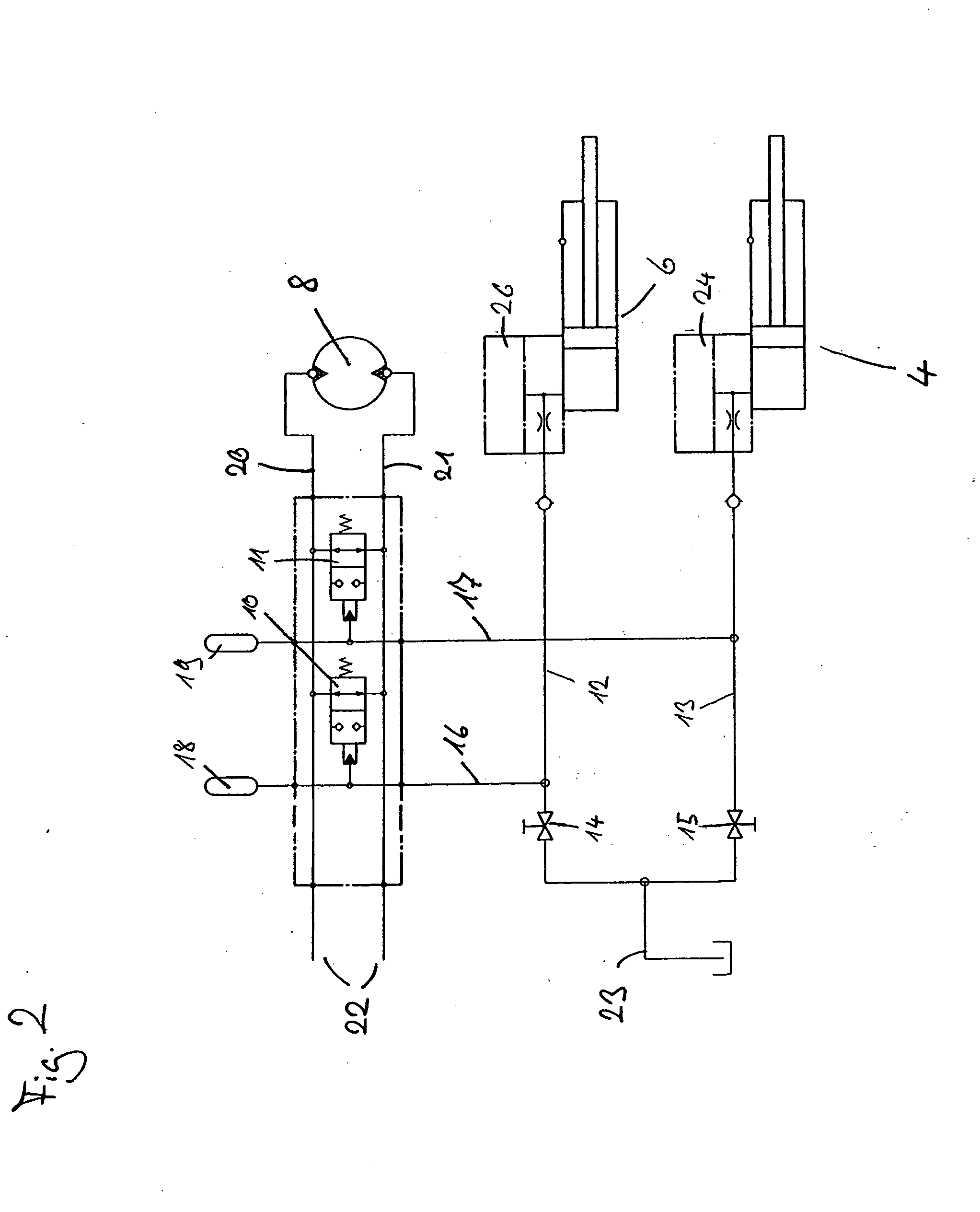 Working machine and emergency lowering system