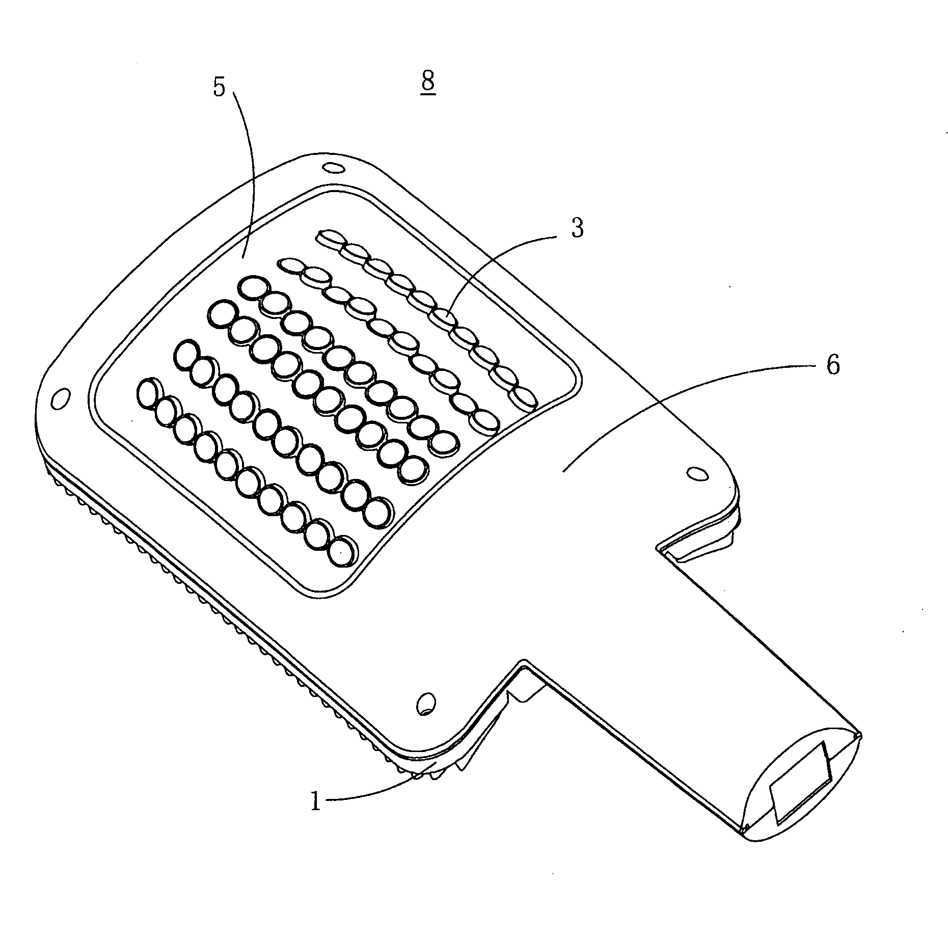 High-power light emitting diode (LED) street lamp and body frame thereof