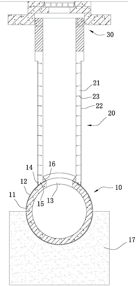 Novel jacking pipe intersegment overhaul well