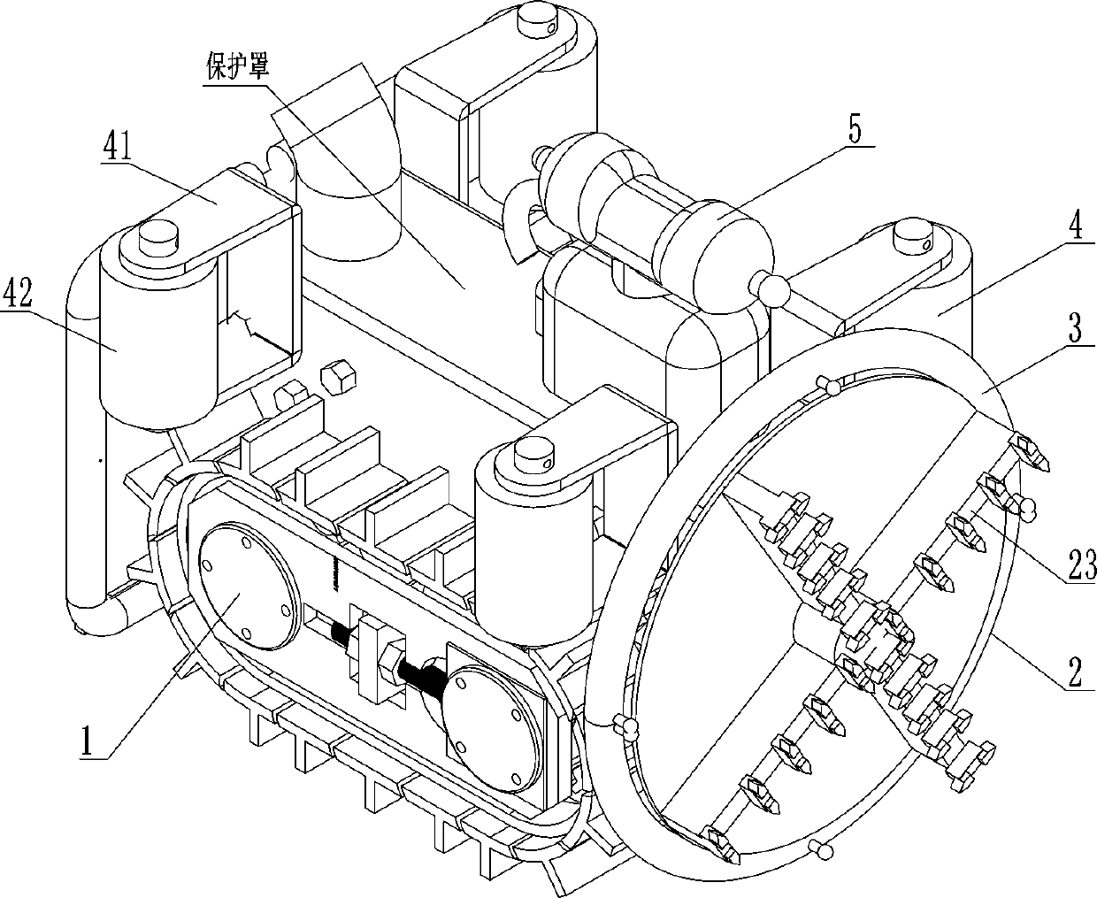 Pipe culvert obstruction dredging robot and dredging method