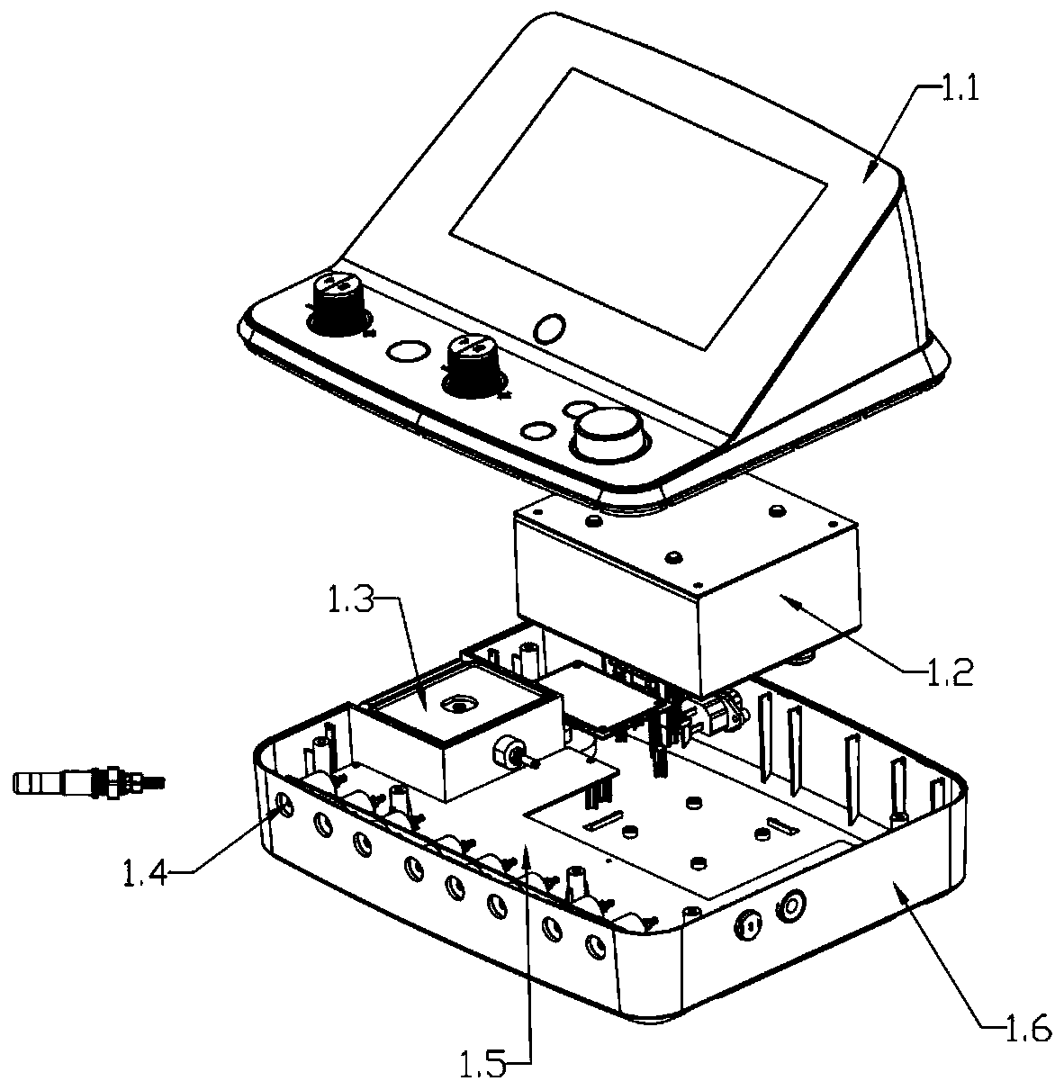 A negative pressure suction electrode system