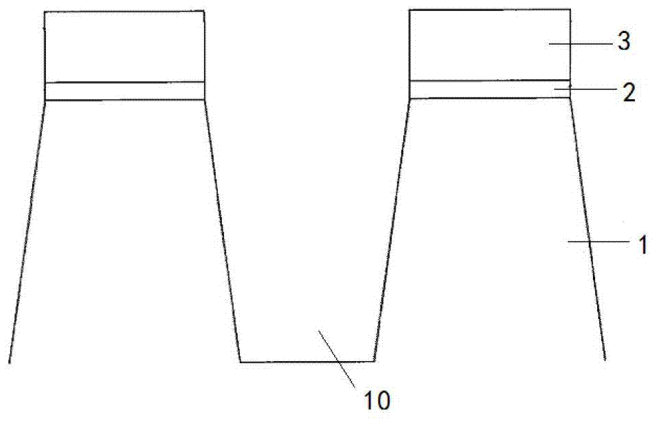 Hollow channel isolation region preparation method