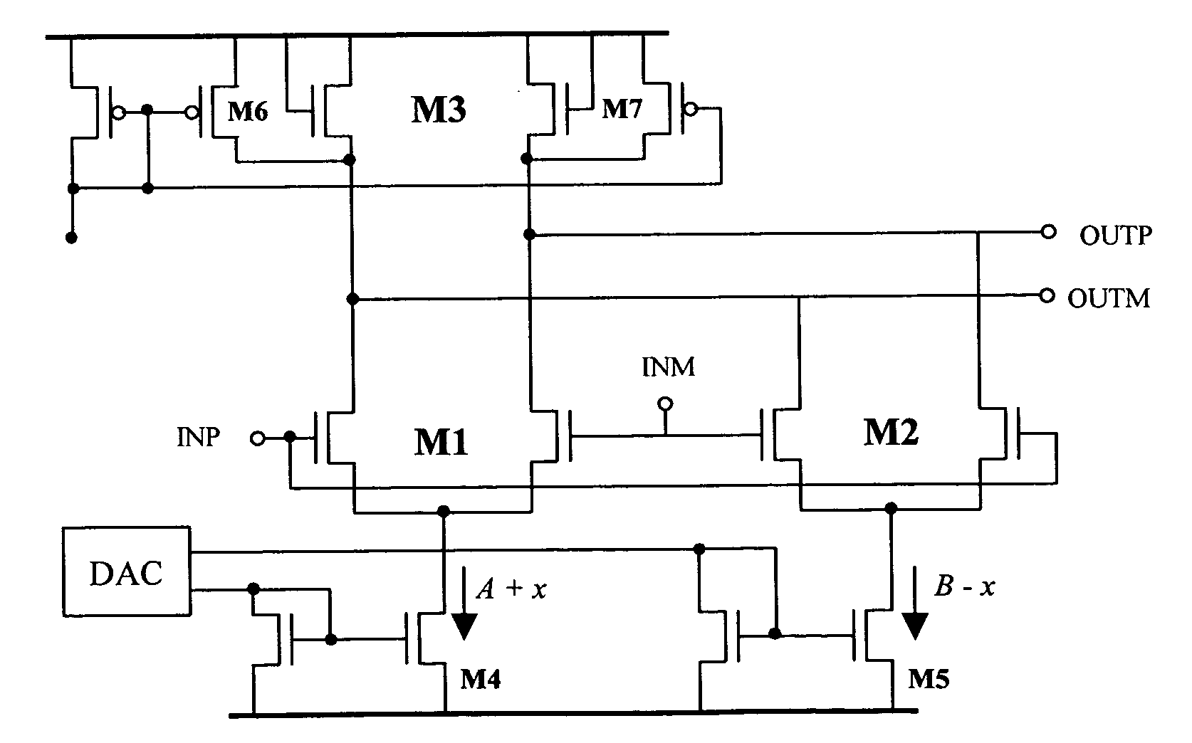 Logarithmic linear variable gain CMOS amplifier