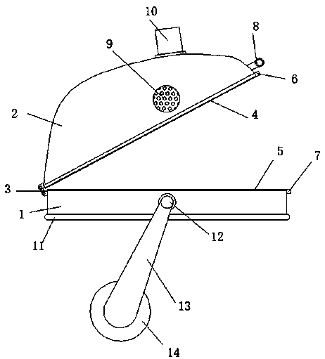 Oxygen inhalation device for emergency nursing