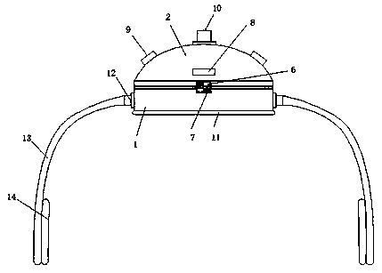 Oxygen inhalation device for emergency nursing