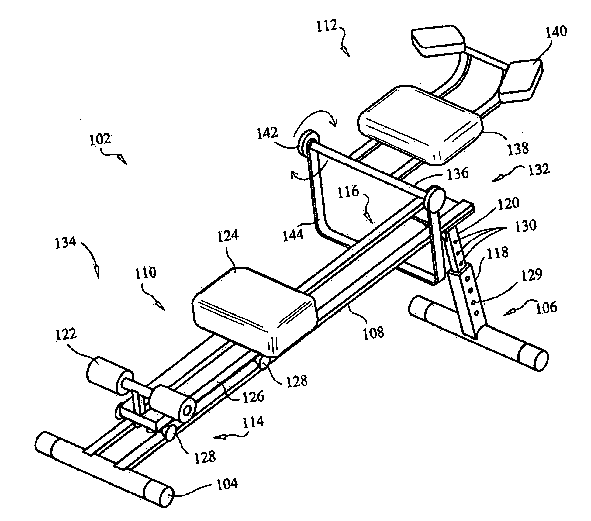 Abdominal exerciser device