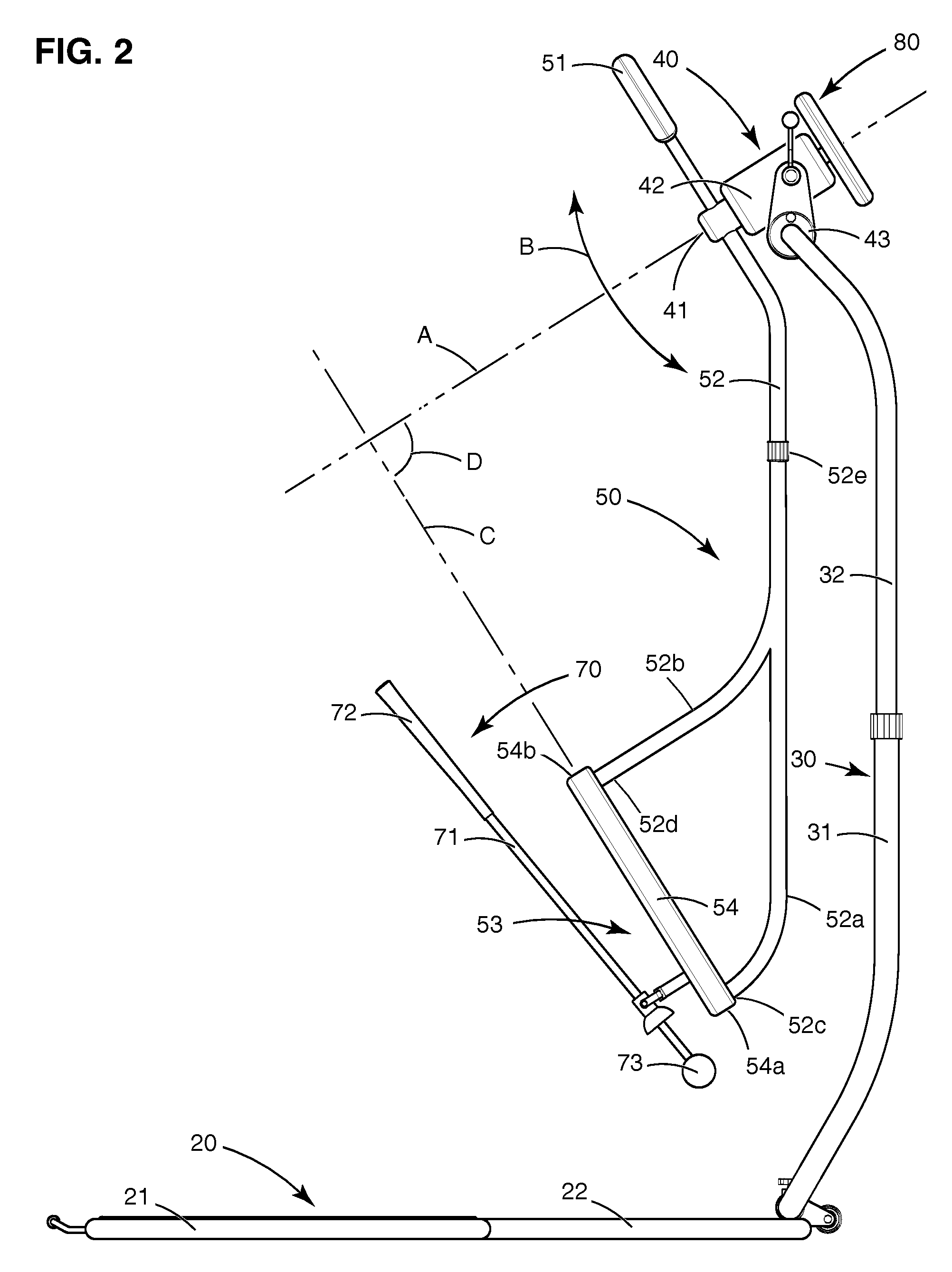 Golf swing plane training device and method