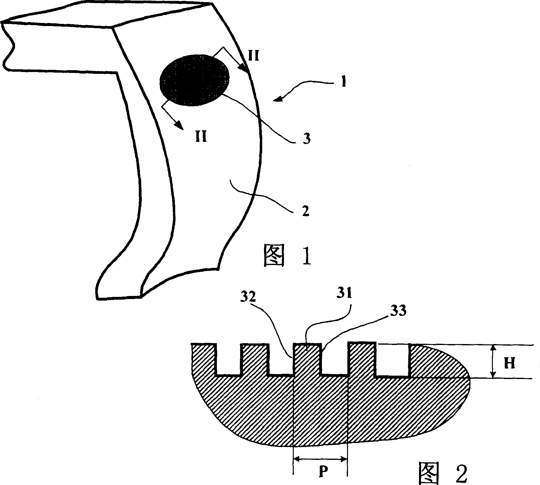 Tyre having colour pattern and its manufacturing method