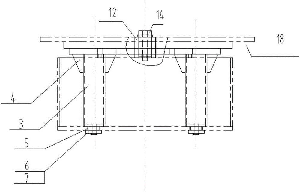 Locomotive sleeper kidney-shaped enclosure plate mechanical welding and positioning tool and welding method implemented through tool