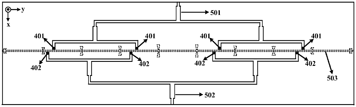 5G base station oriented antenna array based on integrated design of antenna array and power-dividing feeding network and design method thereof