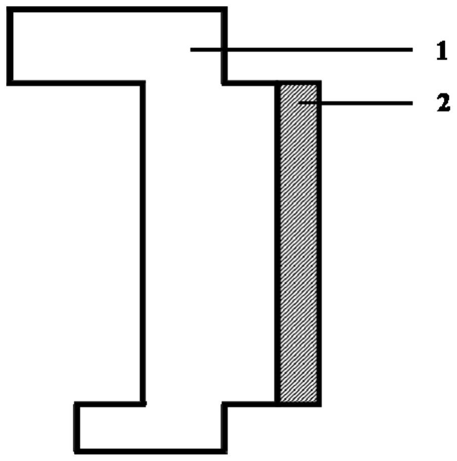 A large-thickness high-temperature protective coating on the inner wall of a turbine outer ring and its preparation method