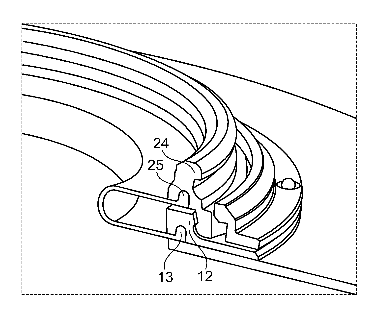 Iris diaphragm seal for an ostomy bag