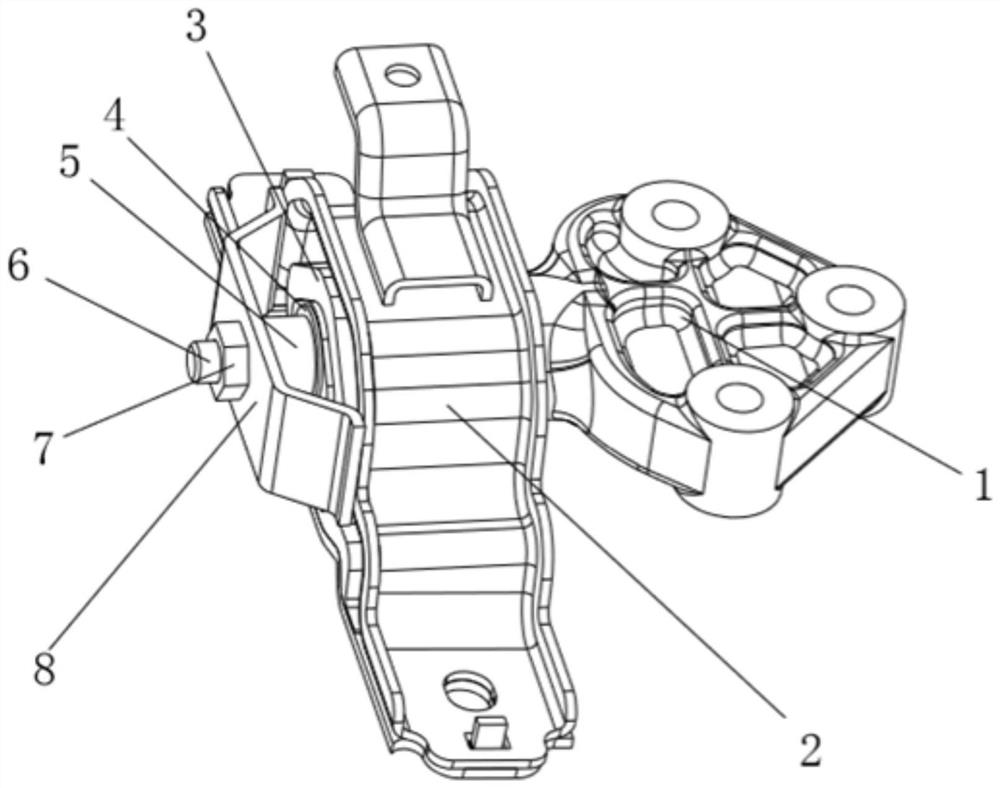 Suspension structure with adjustable axial rigidity