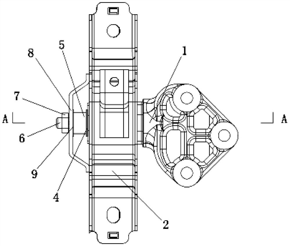 Suspension structure with adjustable axial rigidity