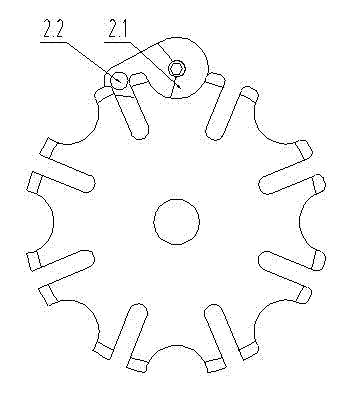 Spaced reversing grooved wheel mechanism