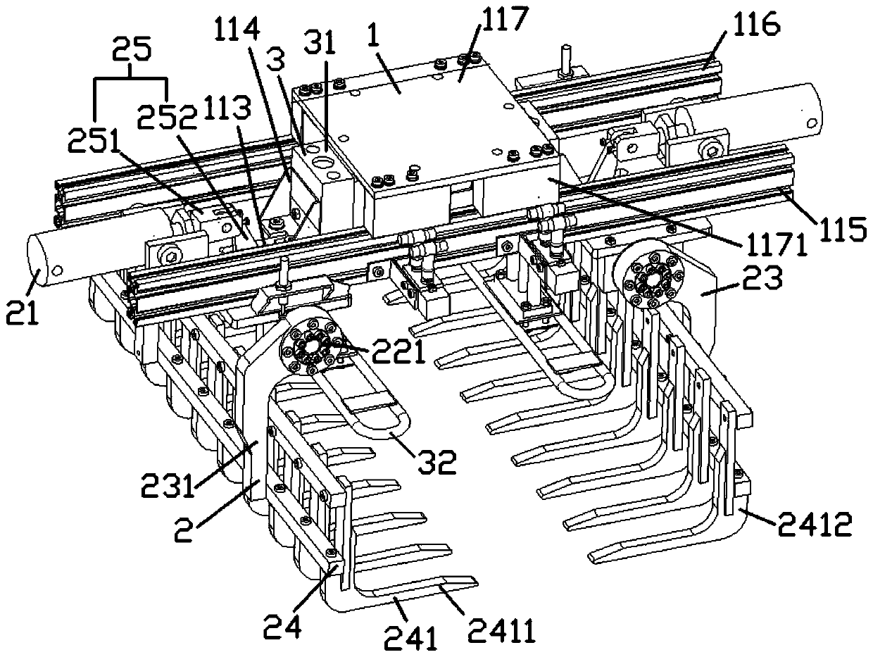 Industrial stacking mechanical gripper