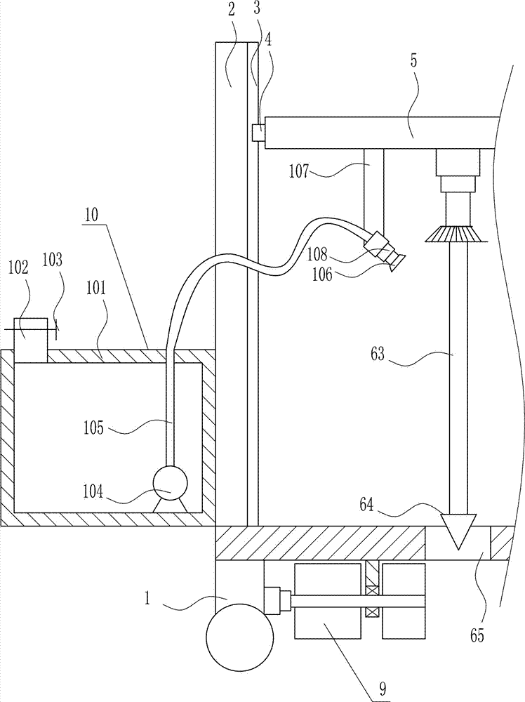 Perforating device for monitor installation