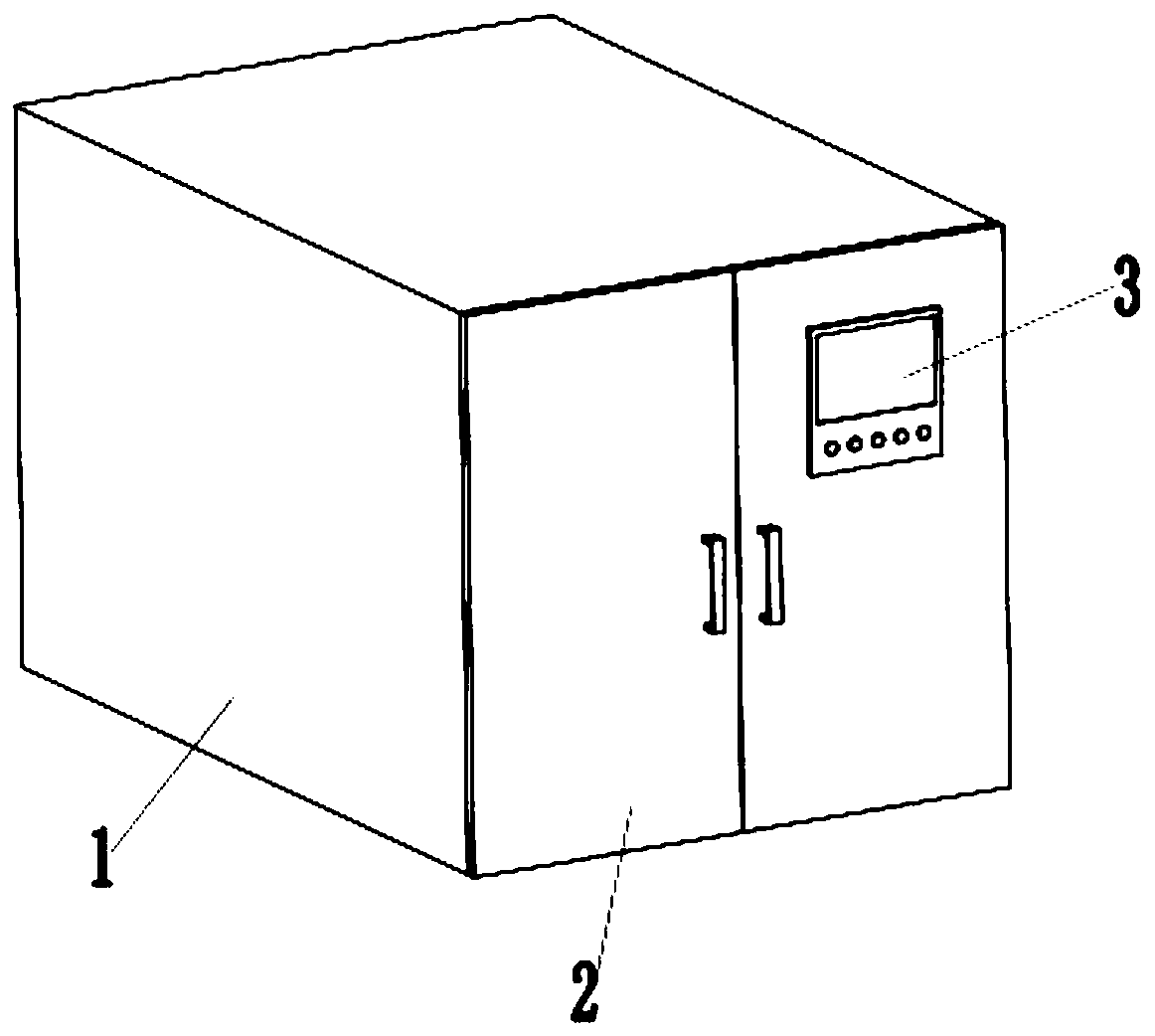 Electric energy meter turnover cabinet with detection function