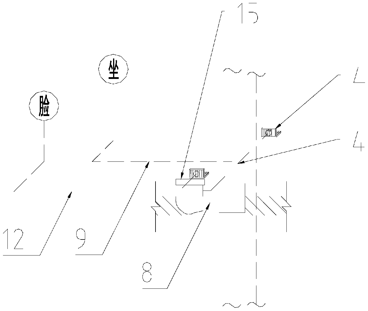 Bathroom achieving same floor drainage without descending floor plate