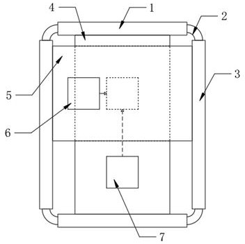 Auxiliary radiation protection device for medical radiography in radiology department