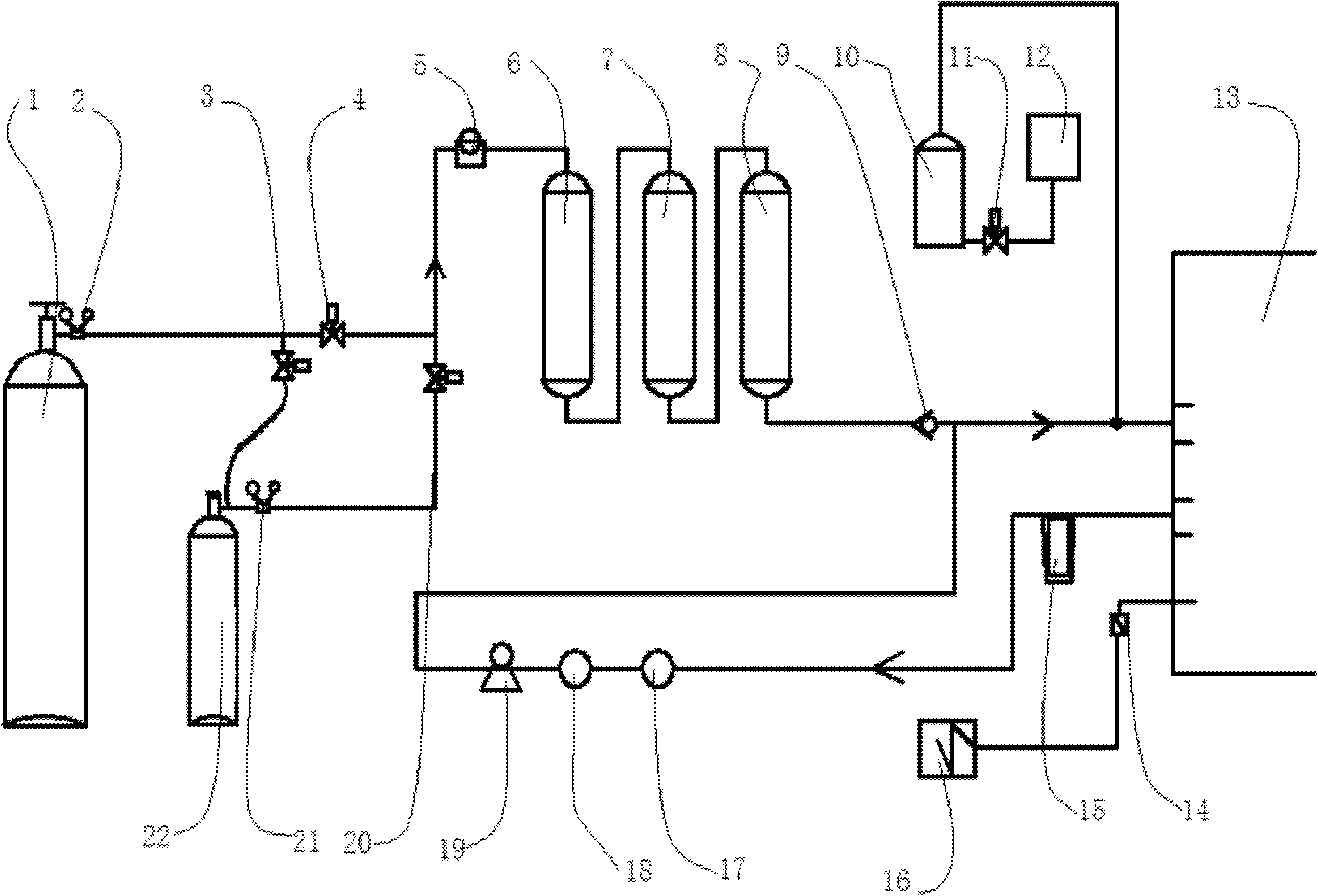 Chlorine dioxide gas disinfection device