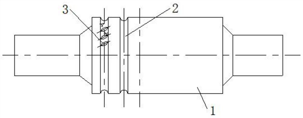 A method of machining threaded steel bar transverse rib groove on roll