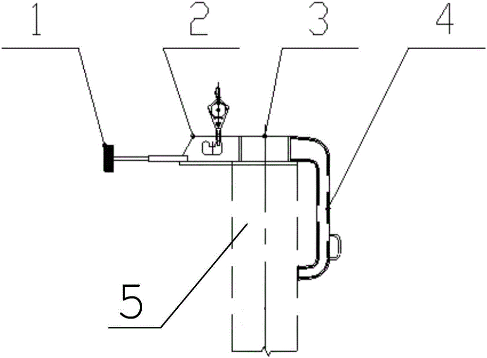 Lifting tool special for shaft construction